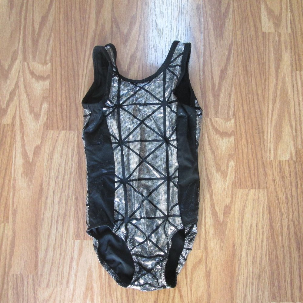 5 for $25  Basic Moves size 12/14 girls Dancewear Black Silver